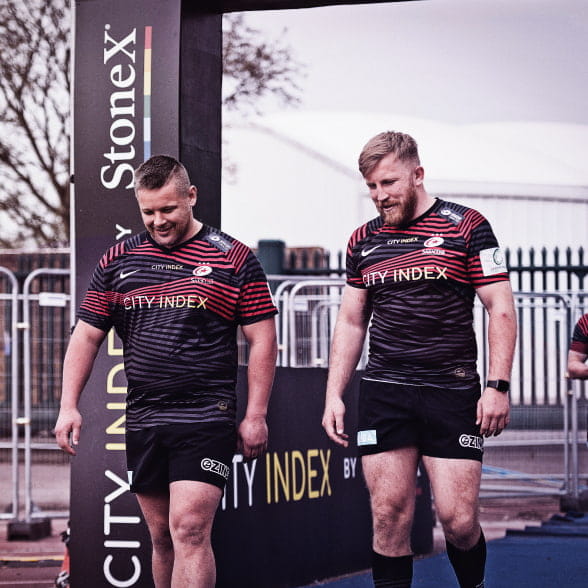 Saracens rugby players